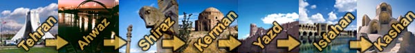 Tehran, Ahwaz, Shraz, Isfahan, Kashan tour
